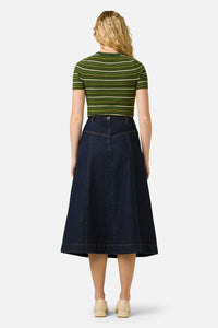 Princess Highway - Patsy Stripe Knit Top - green