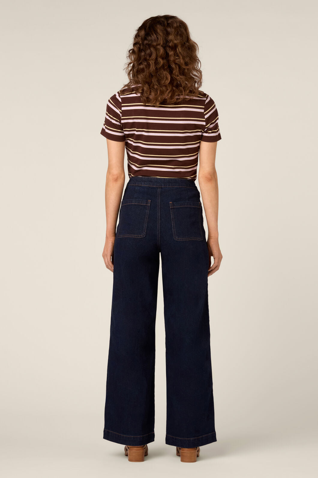 Princess Highway - Luxe Stripe Tee - chocolate