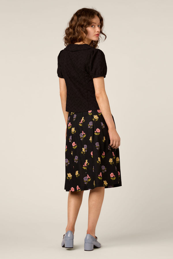 Princess Highway - Lorelei Sweet Broderie Blouse - black