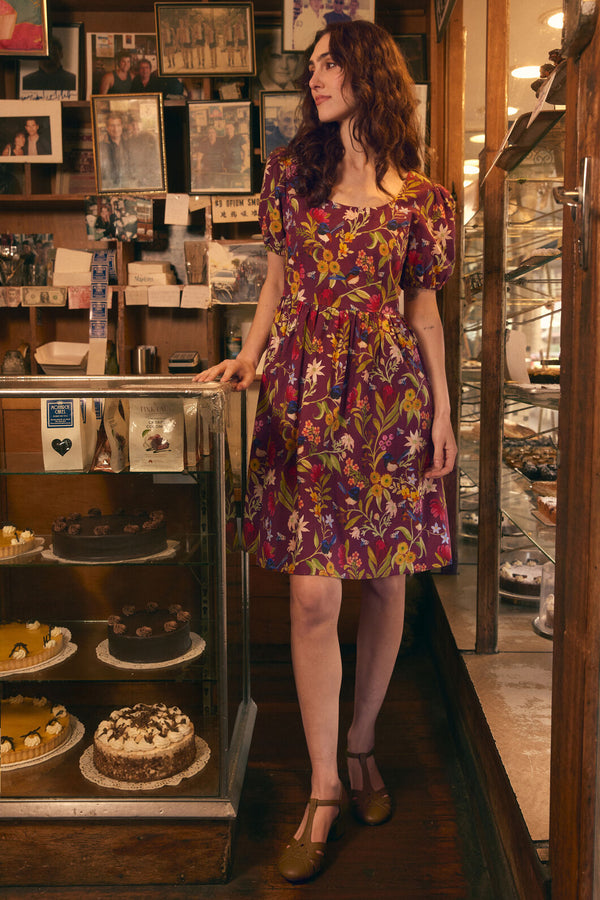 Princess Highway - Fairy Wren Mini Dress - plum