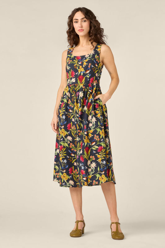 Princess Highway - Fairy Wren Midi Dress - navy