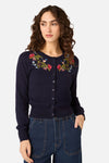 Princess Highway - Wren Embroidered Cardigan - navy