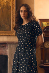 Princess Highway - Kelly Polka Dot Blouse - black