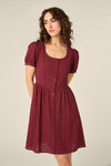 Princess Highway - Nova Prairie Dress - wine