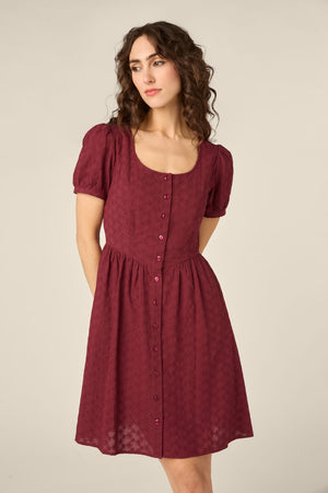 Princess Highway - Nova Prairie Dress - wine
