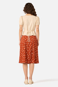 Princess Highway - Nova Prairie Short Sleeve Top - cream