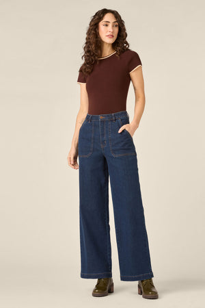 Princess Highway - Whitney Wide Leg Jean - mid-denim
