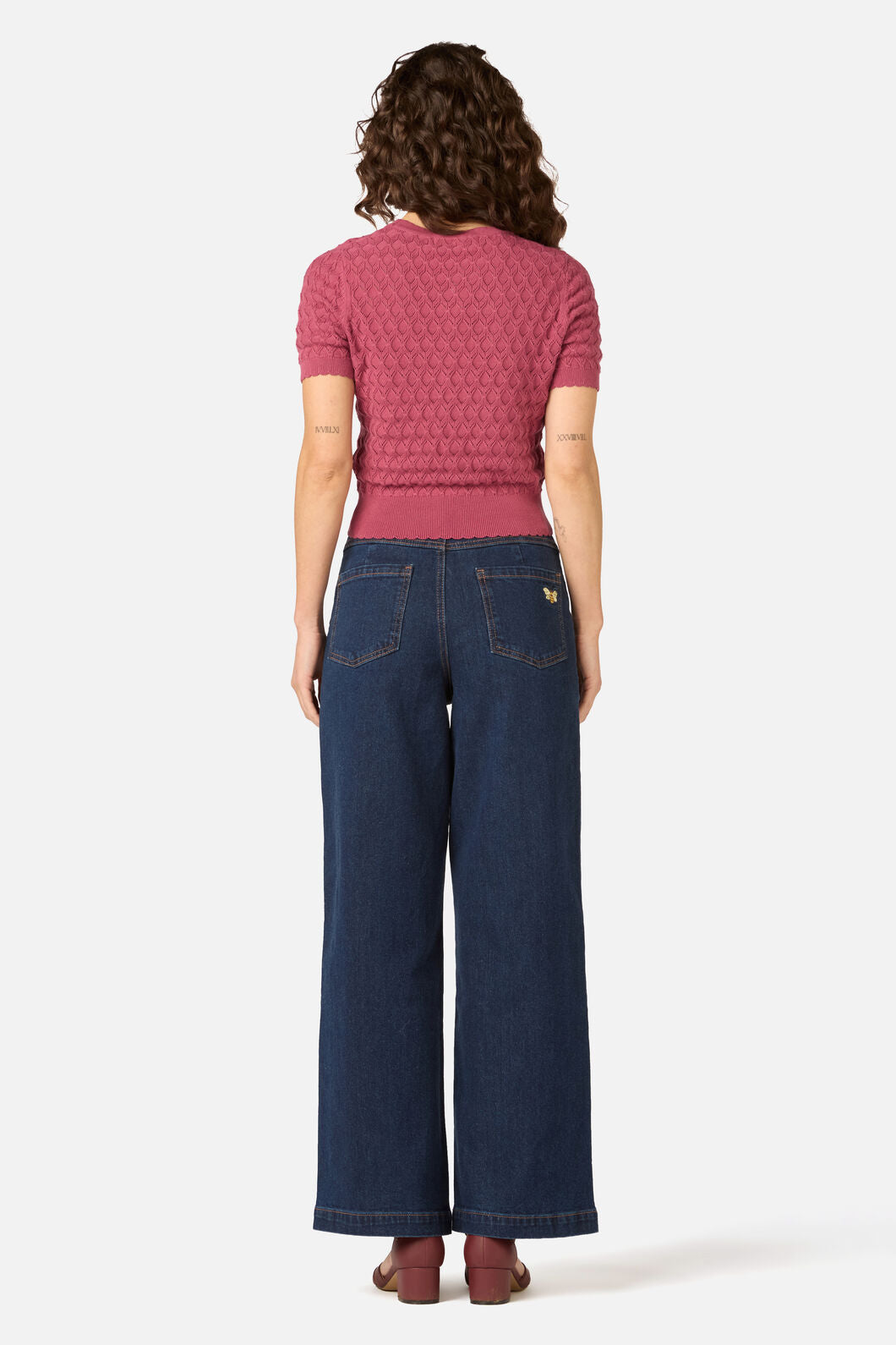 Princess Highway - Lila Short Sleeve Knit Top - rose