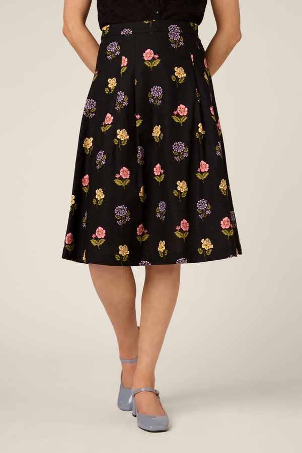 Princess Highway - Meika 90S Flower Skirt - black