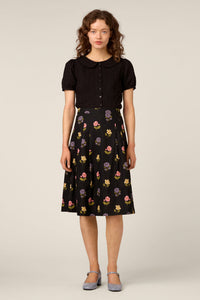 Princess Highway - Meika 90S Flower Skirt - black