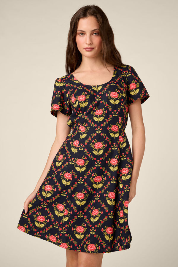 Princess Highway - Luxe Marigold Mini Dress - navy