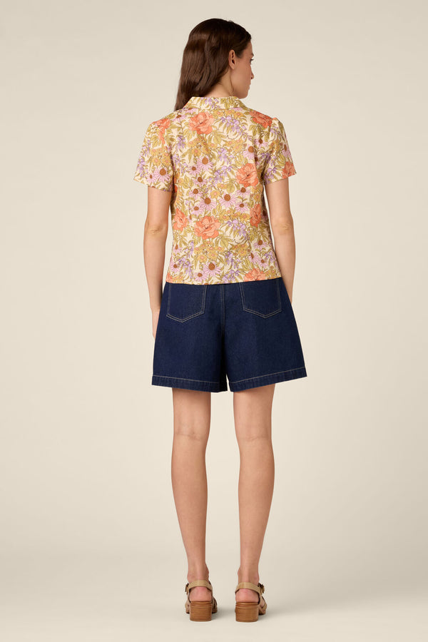 Princess Highway - Adelaide Floral Blouse - cream