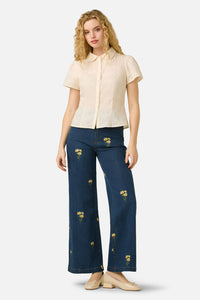 Princess Highway - Talia Broderie Blouse - cream