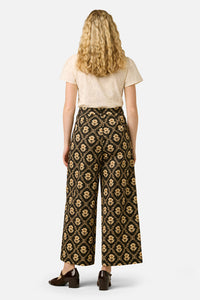 Princess Highway - Luxe Fleur Geo Pant - black-cream