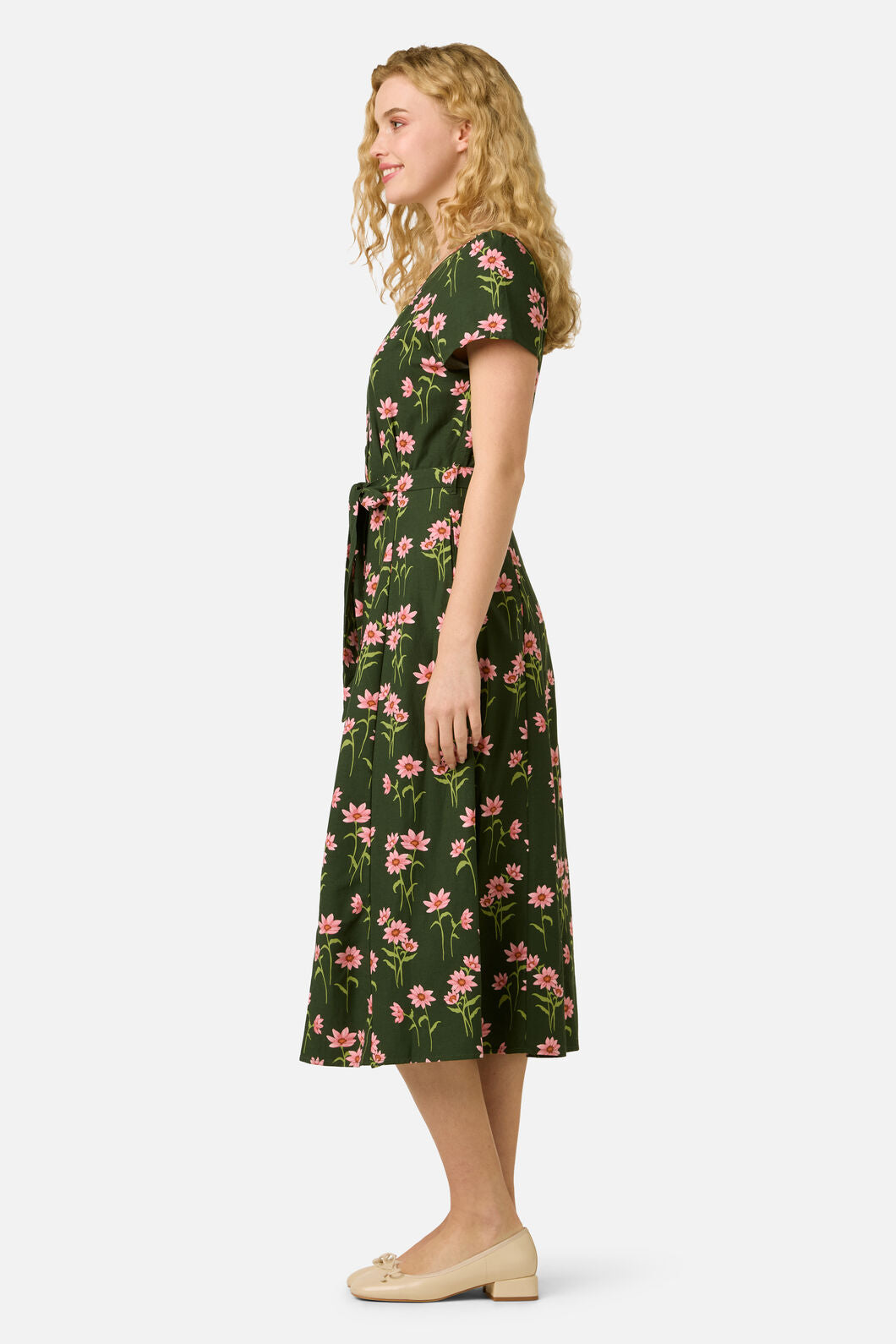Princess Highway - Goldie Daisy Midi Dress - green