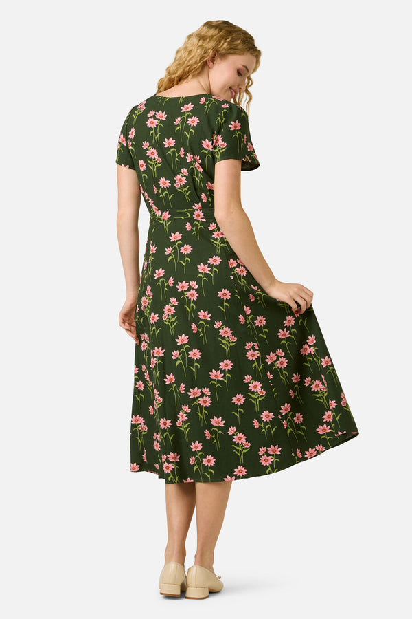 Princess Highway - Goldie Daisy Midi Dress - green