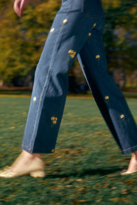 Princess Highway - Goldie Embroidered Jean - blue-denim