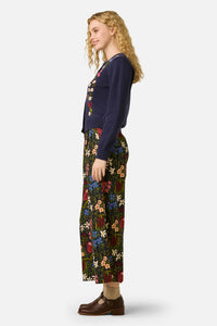 Princess Highway - Native Flora Embroidered Cardigan - navy