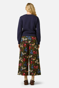 Princess Highway - Native Flora Embroidered Cardigan - navy