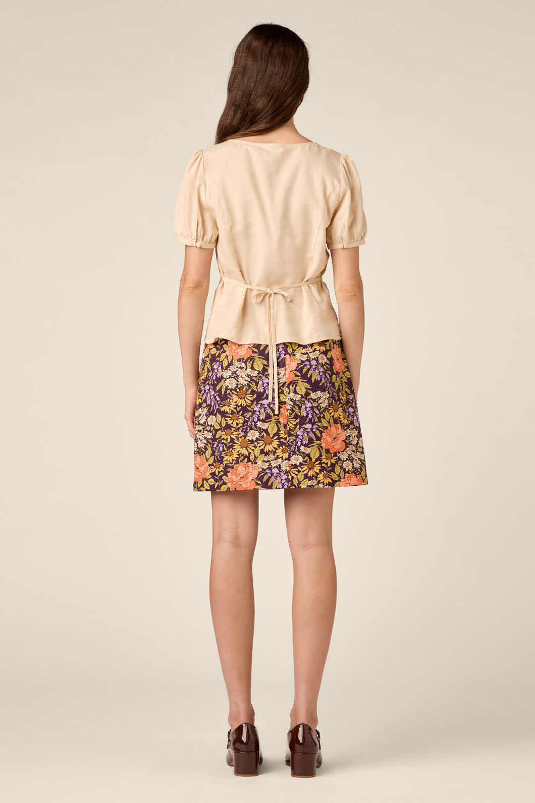Princess Highway - Addie Floral Embroidered Top - cream