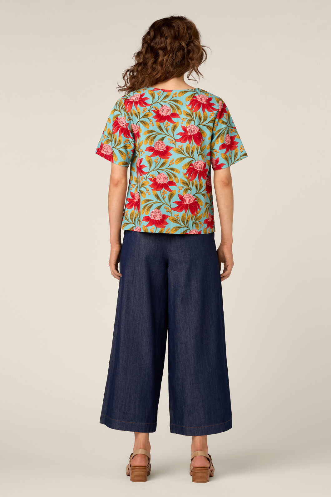 Princess Highway - Waratah Short Sleeve Top - teal