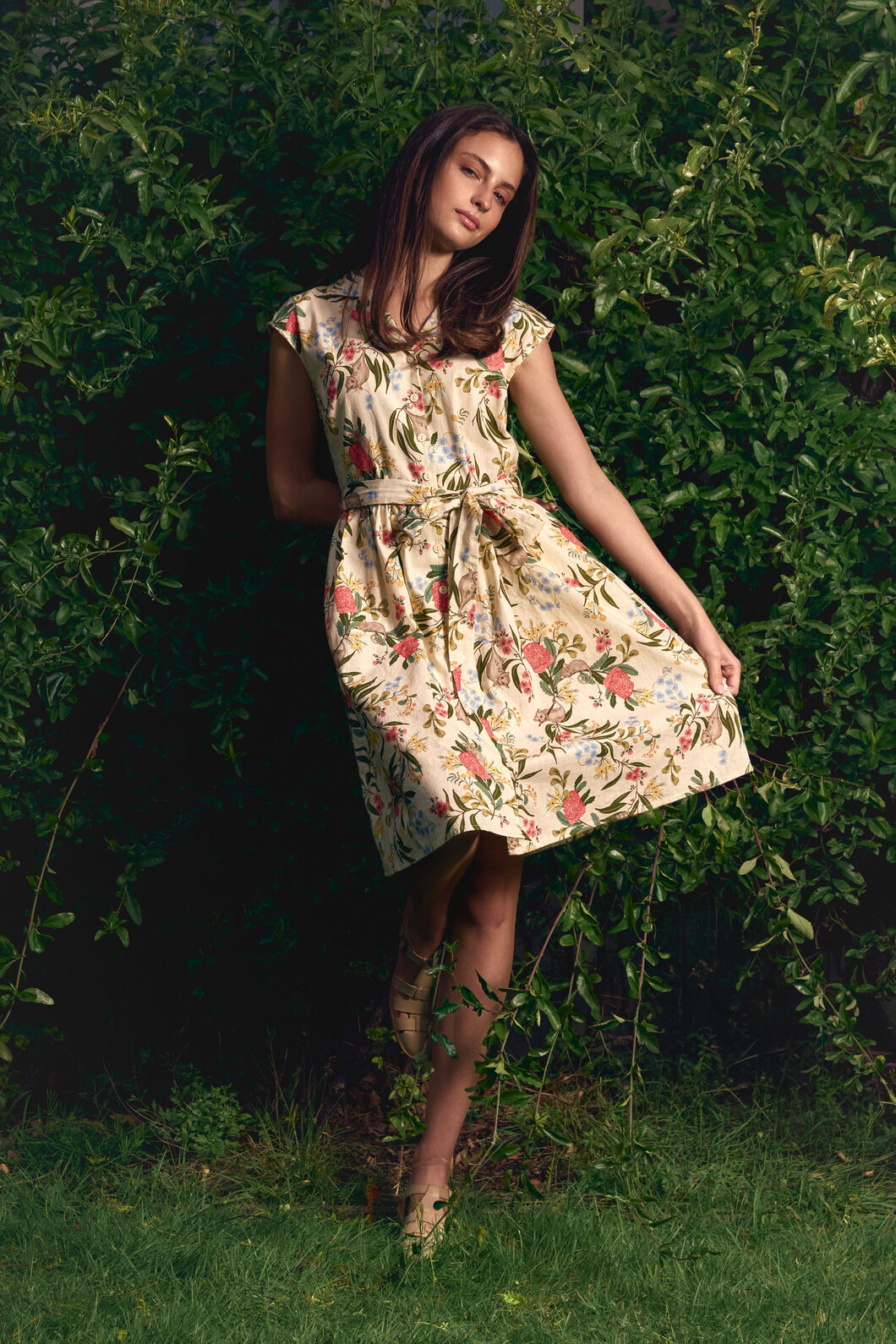 Princess Highway - Pygmy Possum Shirt Dress - cream