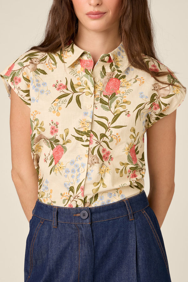 Princess Highway - Pygmy Possum Summer Shirt - cream