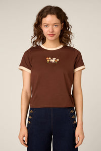 Princess Highway - Sweet Dog Printed Tee - chocolate