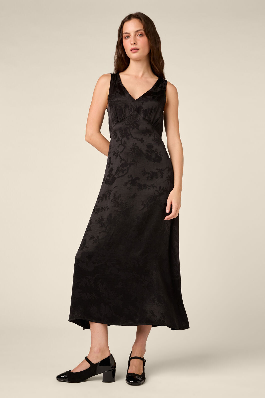 Princess Highway - Nina Embossed Slip Dress - black