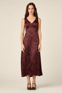 Princess Highway - Nina Embossed Slip Dress - chocolate