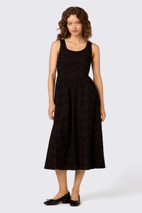 Princess Highway - Bethany Broderie Midi Dress - black