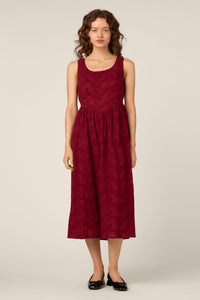 Princess Highway - Bethany Broderie Midi Dress - red