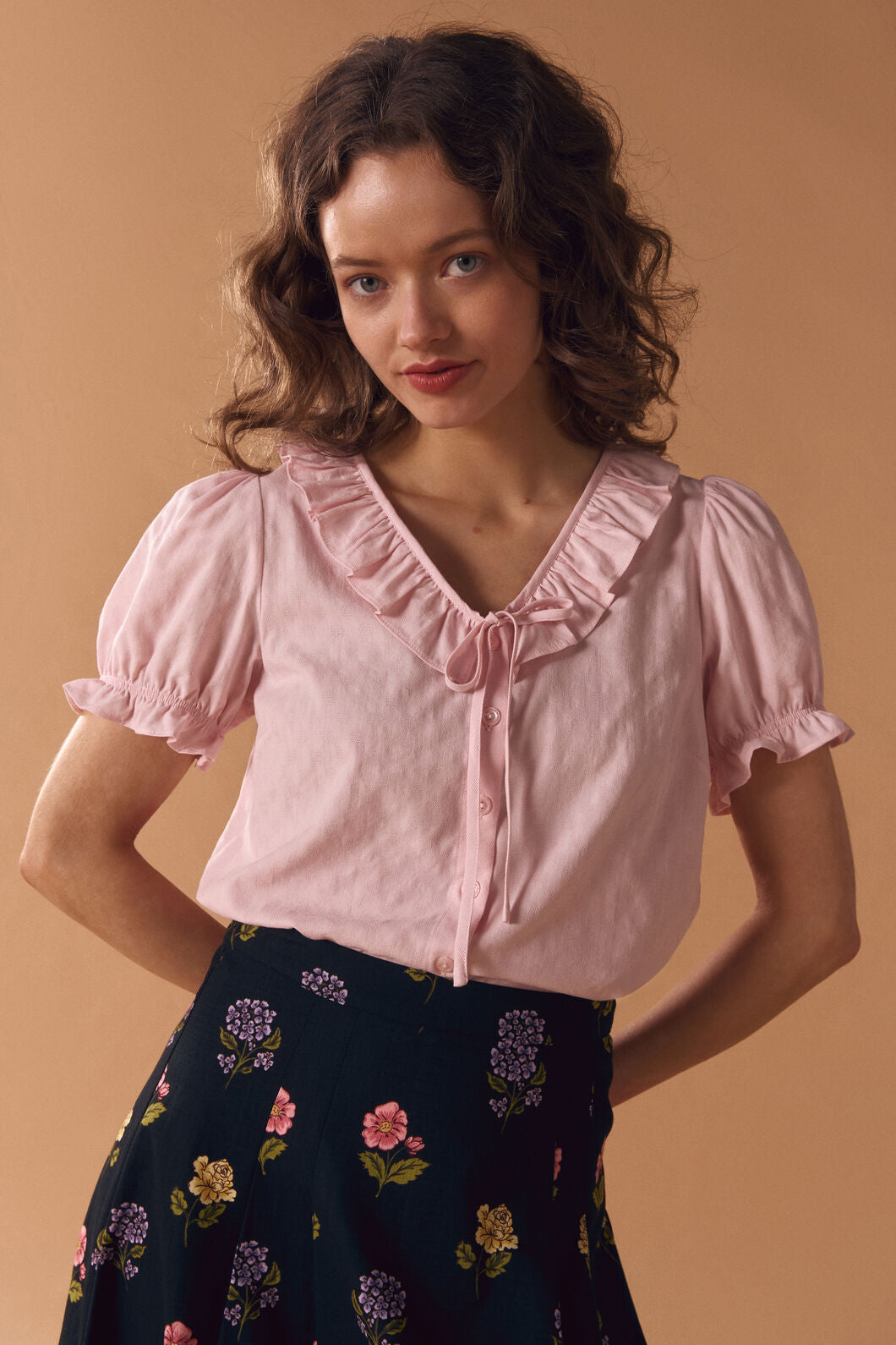 Princess Highway - Gigi Ruffle Blouse - pink