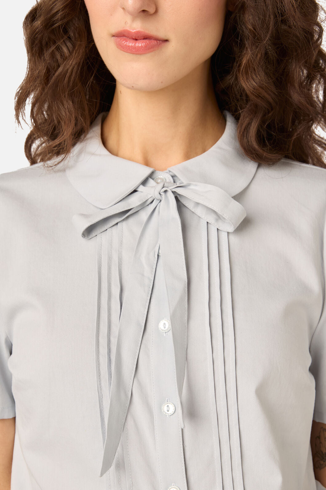Princess Highway - Lizzy Short Sleeve Blouse - blue