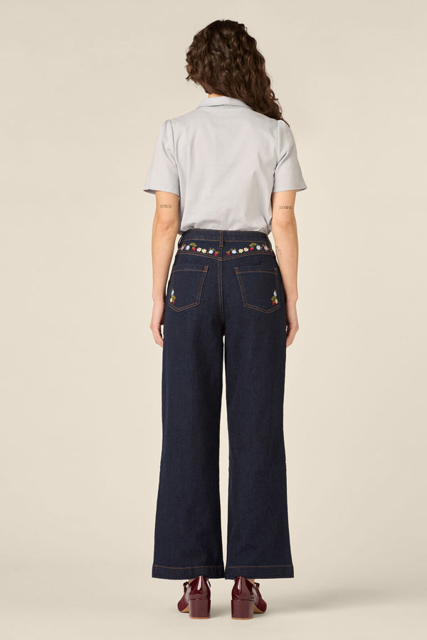 Princess Highway - Lizzy Short Sleeve Blouse - blue