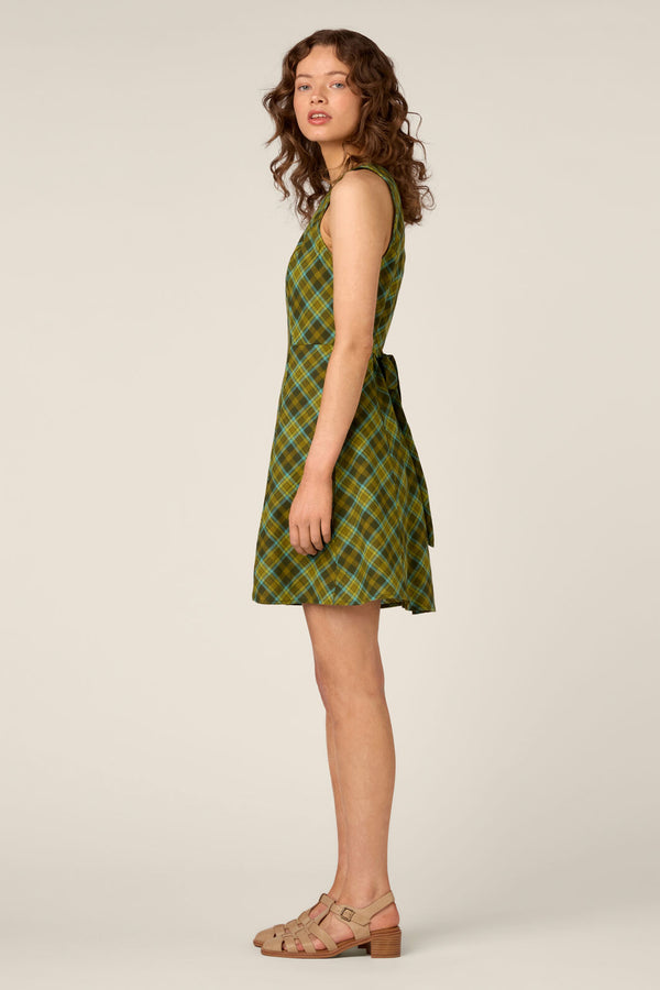 Princess Highway - Edwina Check Mini Dress - green