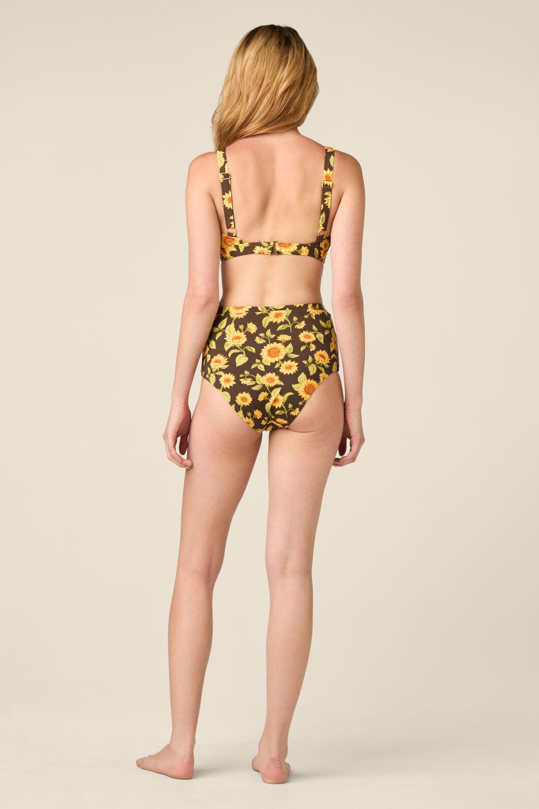 Princess Highway - Sunflower Bikini Top - chocolate