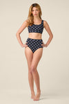 Princess Highway - Polka dot Bikini Bottom - navy
