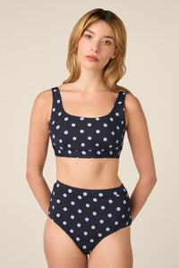 Princess Highway - Polka dot Bikini Bottom - navy