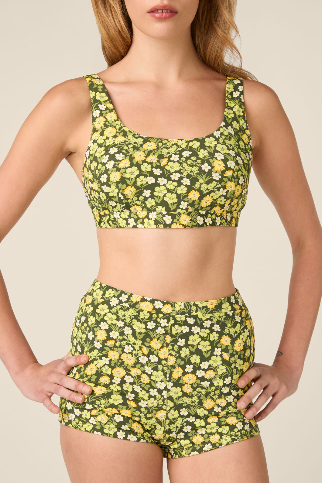 Princess Highway - Meadow Boyleg Bikini Bottom - green