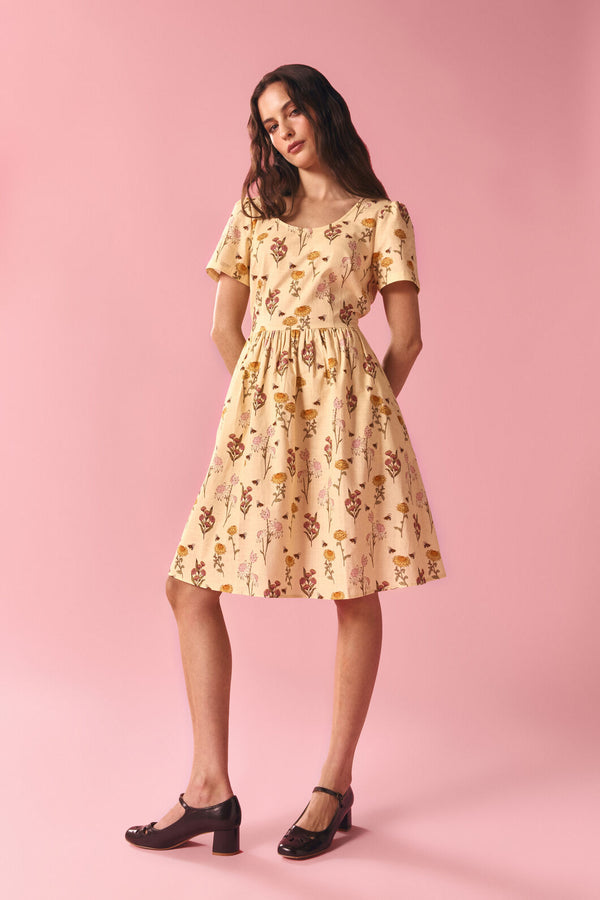 Princess Highway - Native Bee & Flora Dress - lemon
