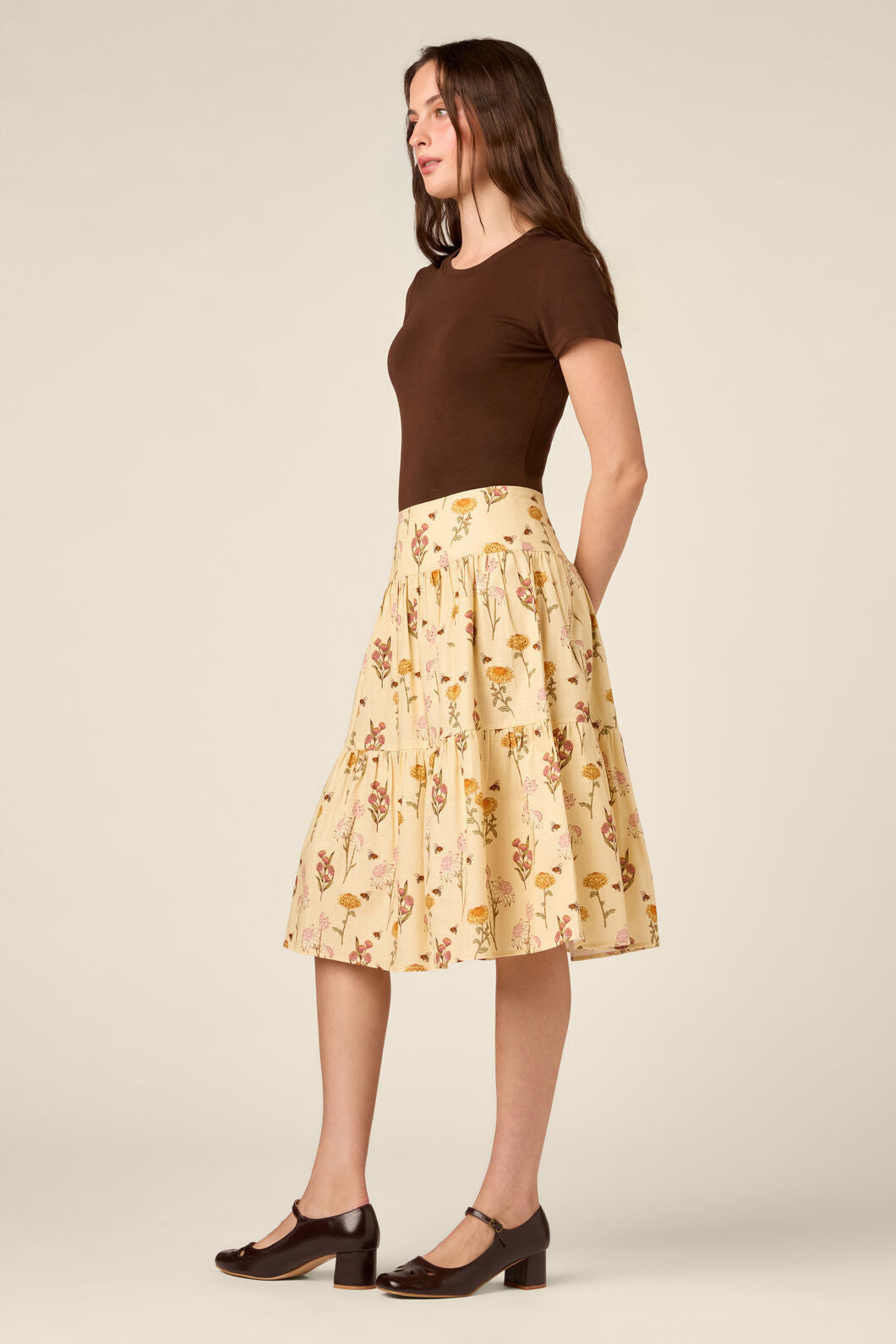 Princess Highway - Native Bee & Flora Skirt - lemon