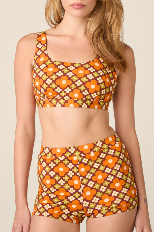 Princess Highway - Mimi Geo Boyleg Bikini Bottom - chocolate