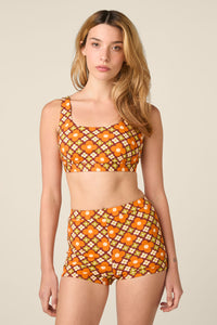Princess Highway - Mimi Geo Boyleg Bikini Bottom - chocolate