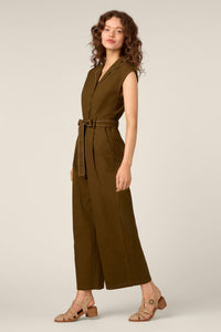 Princess Highway - Emma Contrast Stitch Jumpsuit - olive