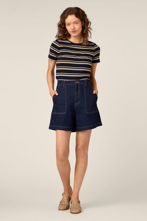 Princess Highway - Reece Denim Short - dark-denim