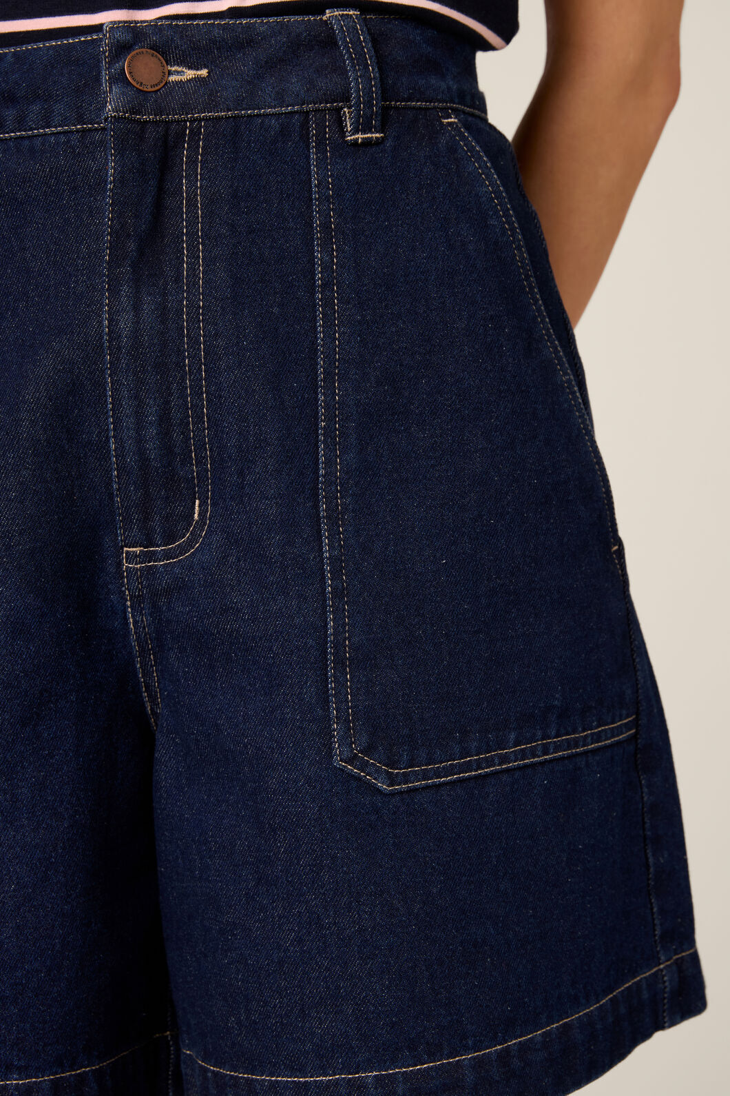 Princess Highway - Reece Denim Short - dark-denim
