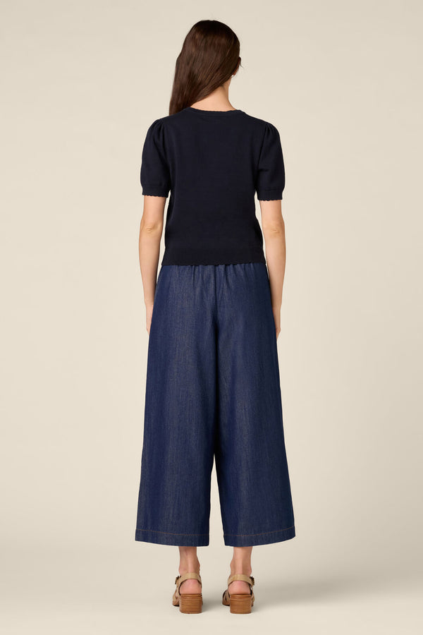 Princess Highway - Chloe Embroidered Cardigan - navy