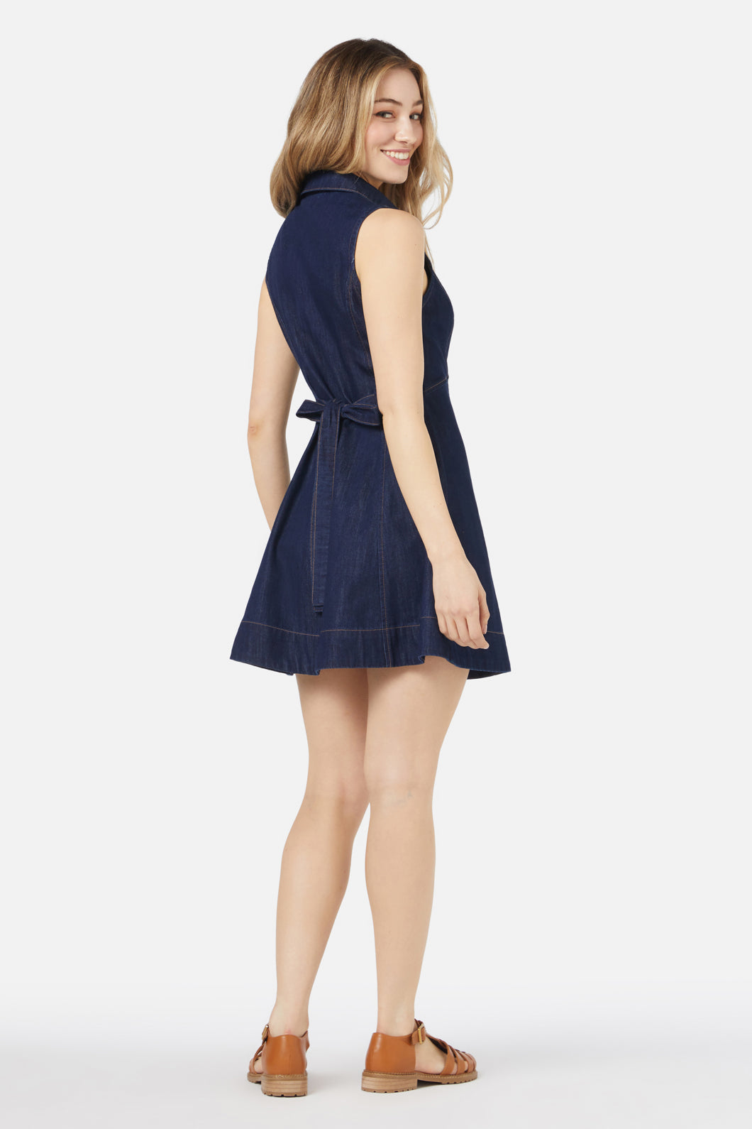 princess highway denim dress Native Embroidered Pinafore Princess Highway