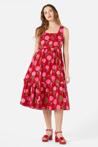 Princess Highway - Marie Fleur Midi Dress - red